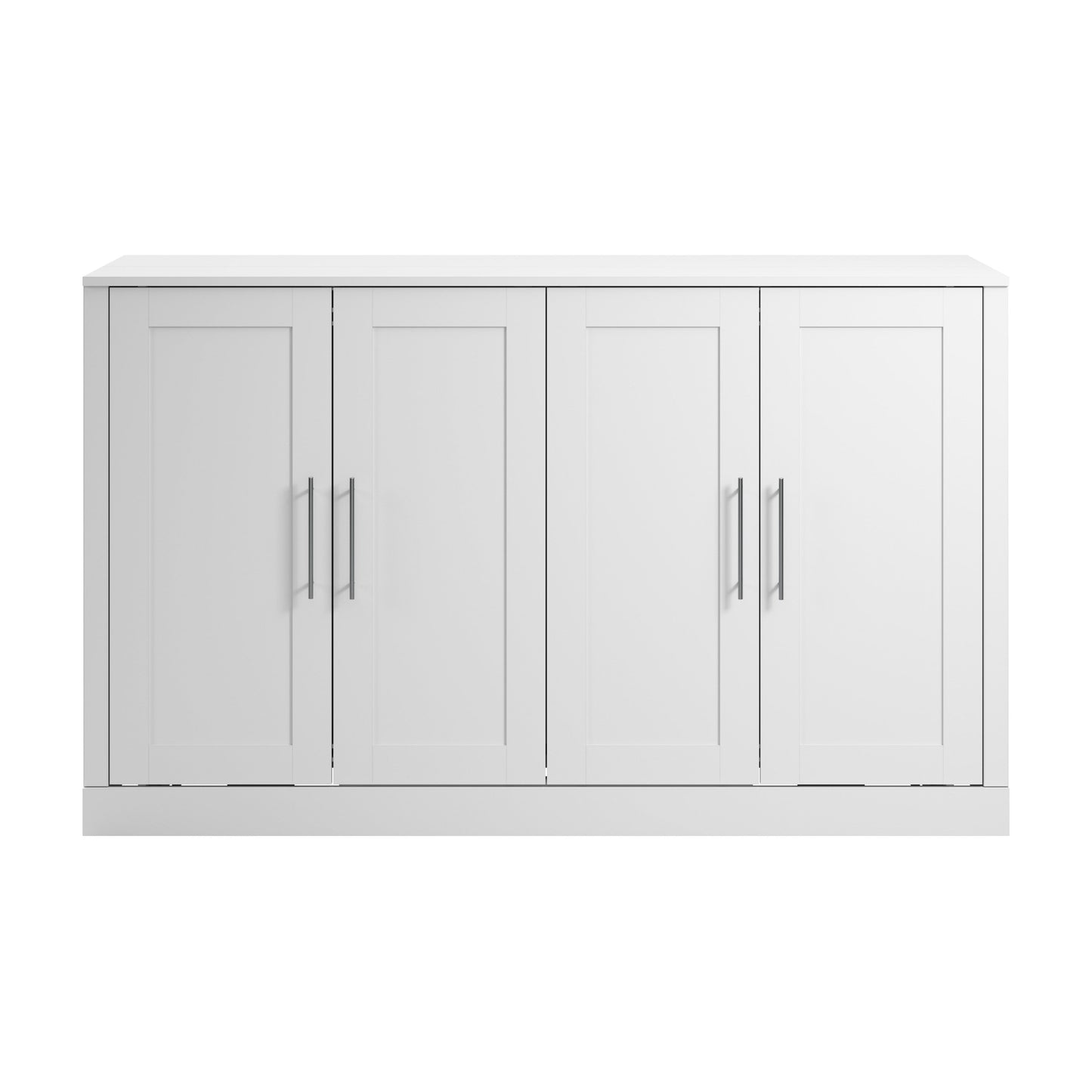 Modubox Pur 75W Queen Cabinet Bed with Matteress in White