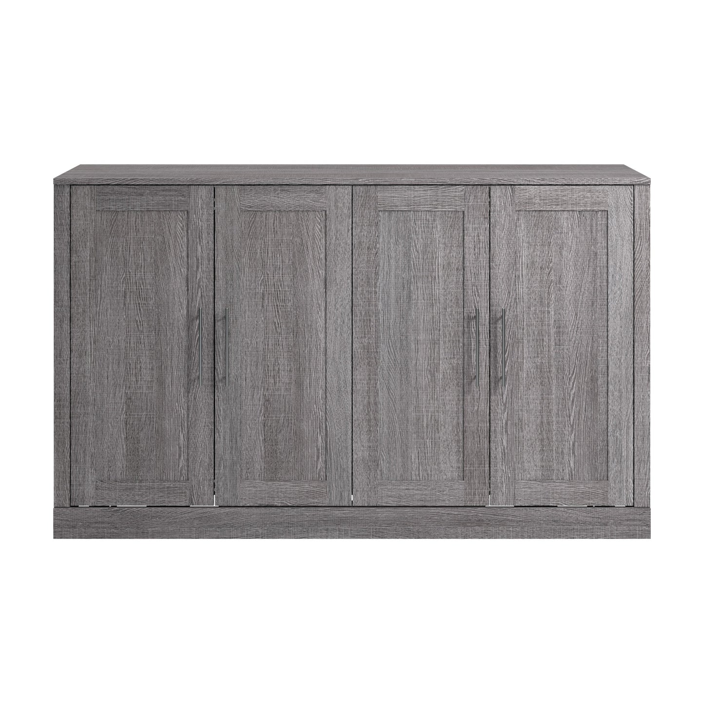 Modubox Pur 75W Queen Cabinet Bed with Matteress in Bark Grey