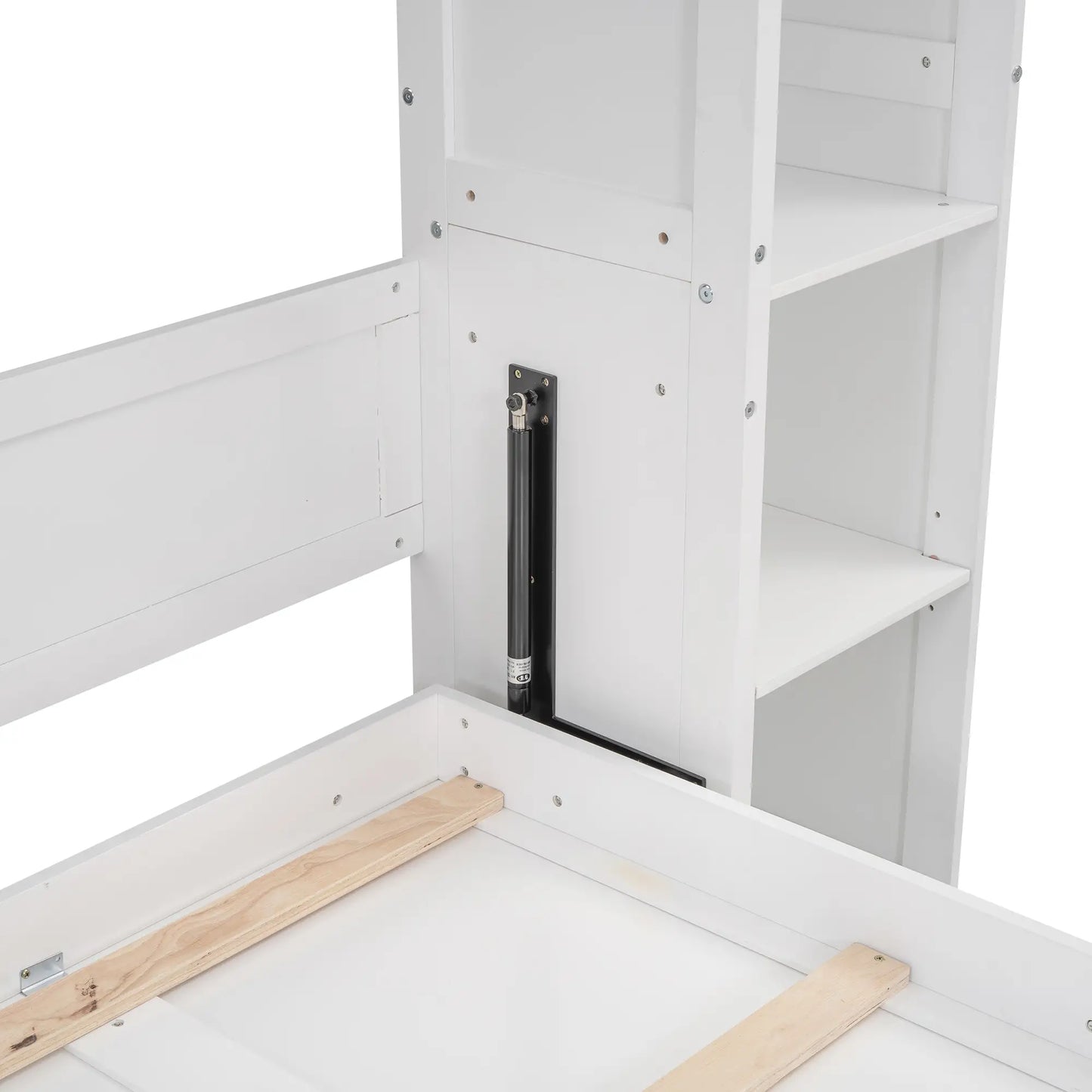 Aosom Murphy Wall Bed Murphy Wall Bed with Storage Shelves and LED Lights - Available in 2 Sizes and 2 Colours