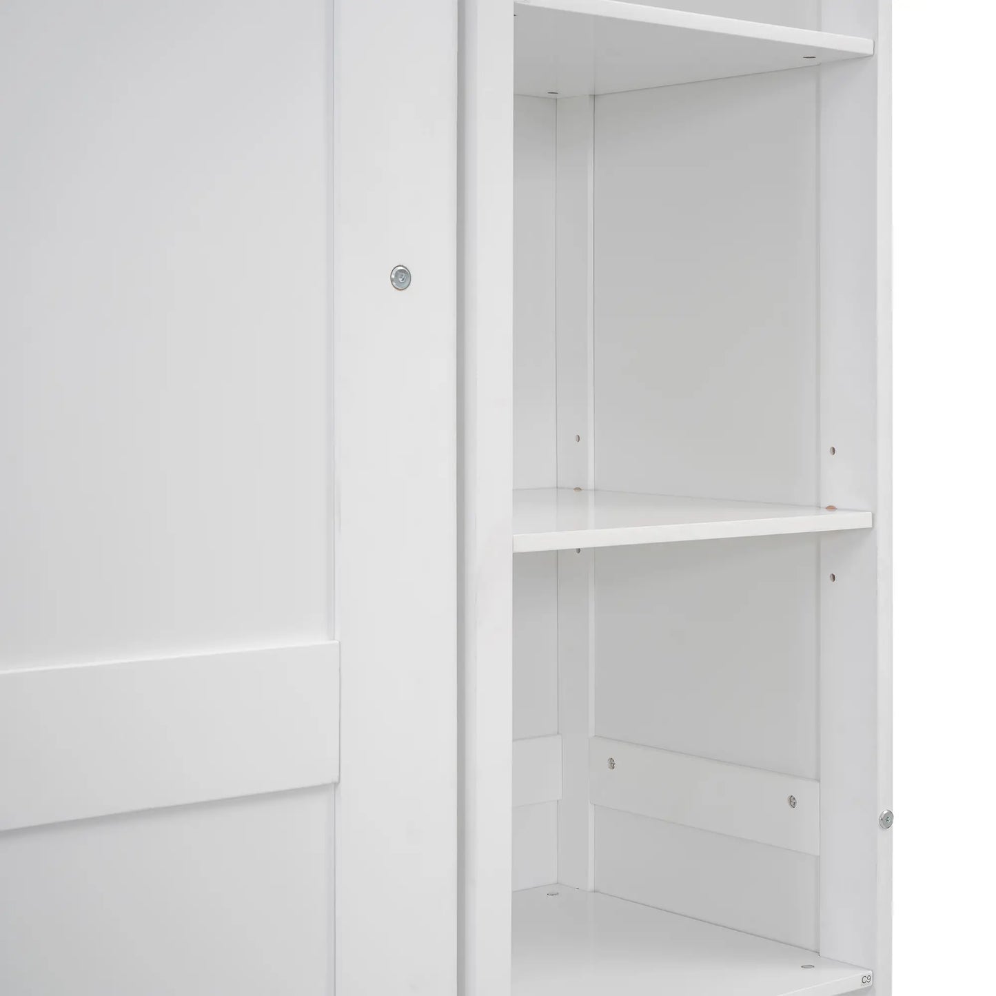 Aosom Murphy Wall Bed Murphy Wall Bed with Storage Shelves and LED Lights - Available in 2 Sizes and 2 Colours