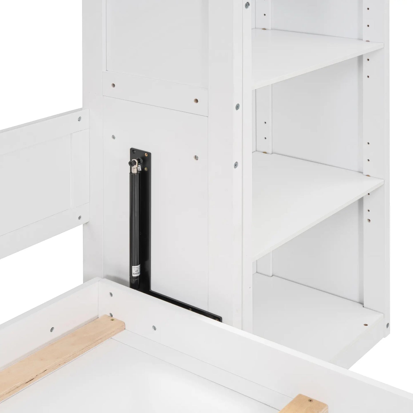 Aosom Murphy Wall Bed Murphy Wall Bed with Storage Shelves - Available in 2 Sizes and 2 Colours