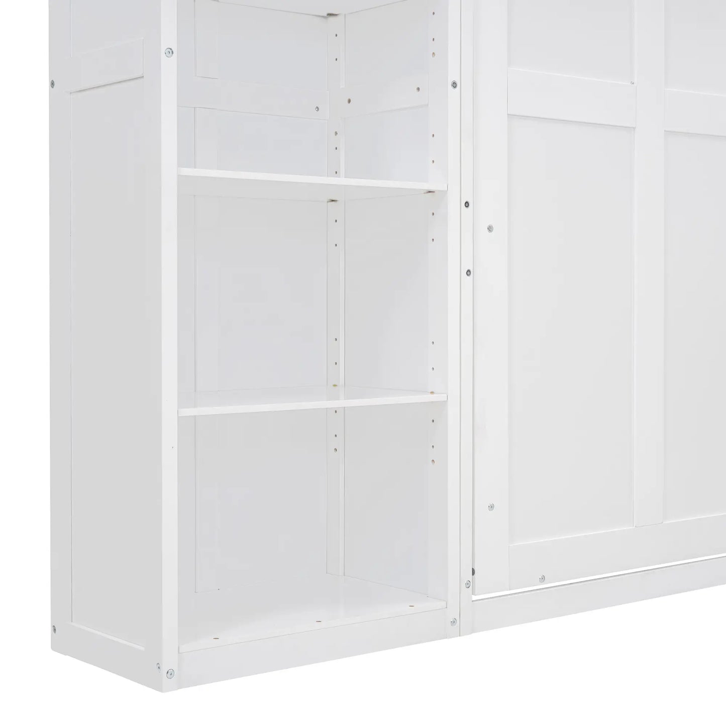 Aosom Murphy Wall Bed Murphy Wall Bed with Storage Shelves - Available in 2 Sizes and 2 Colours