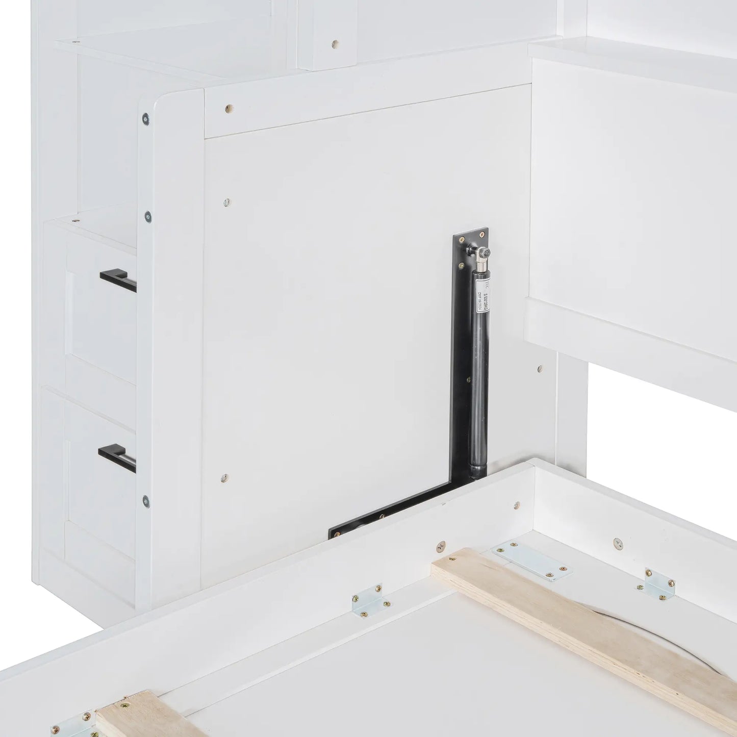 Aosom Murphy Wall Bed Queen Size Murphy Wall Bed with Storage, Drawers and Shelves - Available in 2 Colours