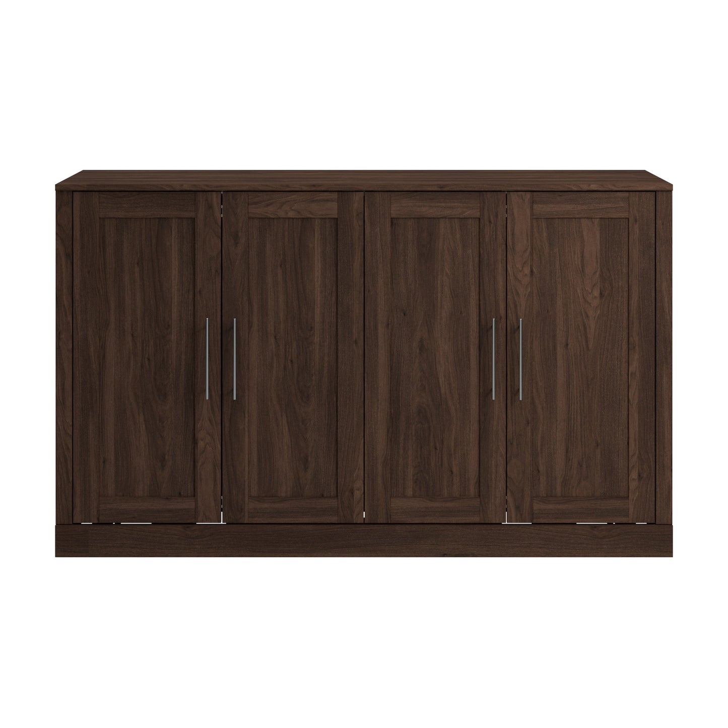 Modubox Pur 75W Queen Cabinet Bed with Matteress in Black Walnut