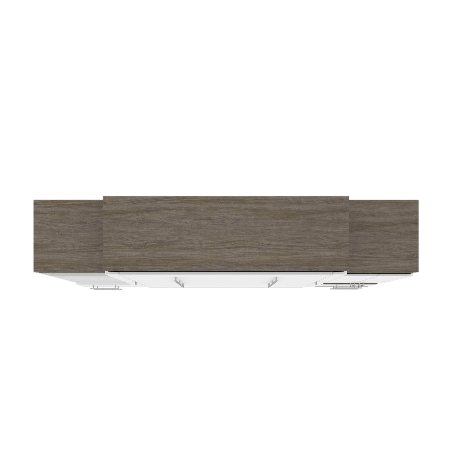 Modubox Murphy Wall Bed Orion 104"W Queen Murphy Wall Bed with Narrow Storage Solutions and Drawers - Available in 2 Colours