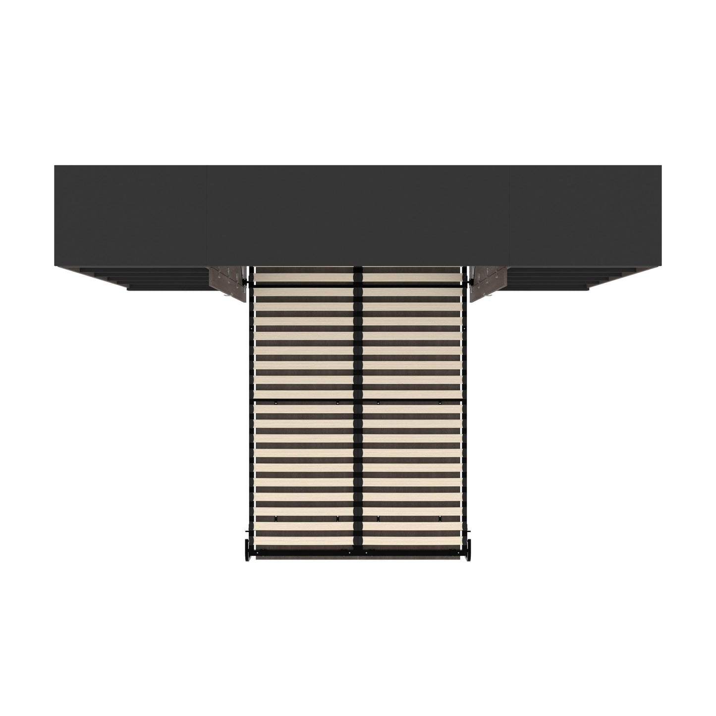 Modubox Murphy Wall Bed Orion 118"W Full Murphy Wall Bed and 2 Shelving Units - Available in 2 Colours