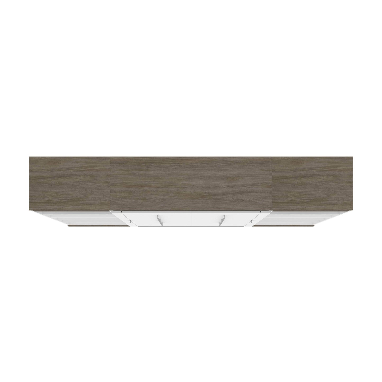 Modubox Murphy Wall Bed Orion 118"W Full Murphy Wall Bed and 2 Shelving Units - Available in 2 Colours
