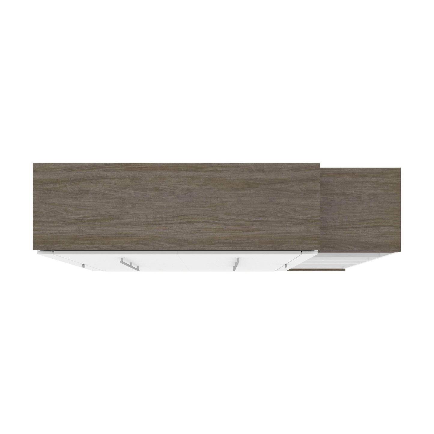 Modubox Murphy Wall Bed Orion Queen Murphy Wall Bed with Narrow Shelving Unit - Available in 2 Colours