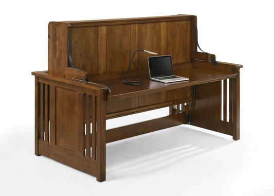 Pending - Night and Day Artisan Twin Horizontal Murphy Folding Desk Bed in Black Walnut