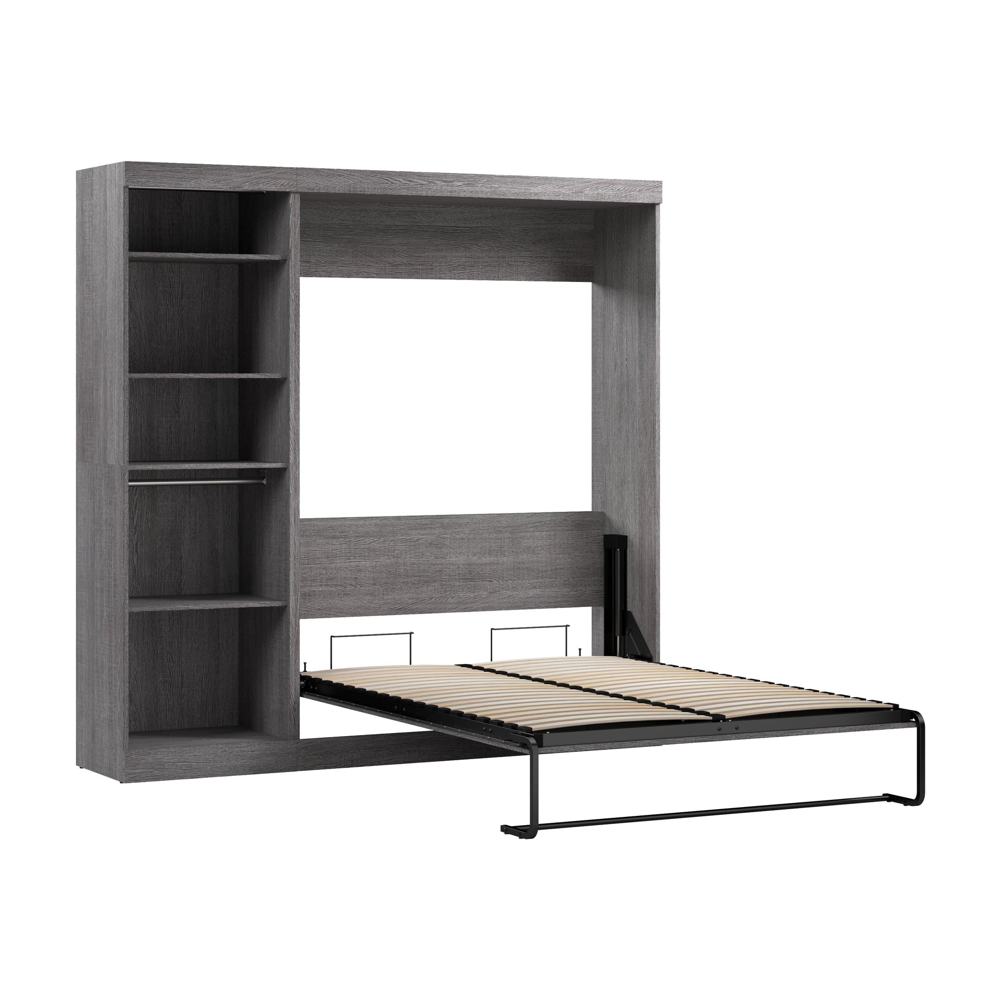 Modubox Nebula Full Murphy Wall Bed with Closet Organizer, image 18