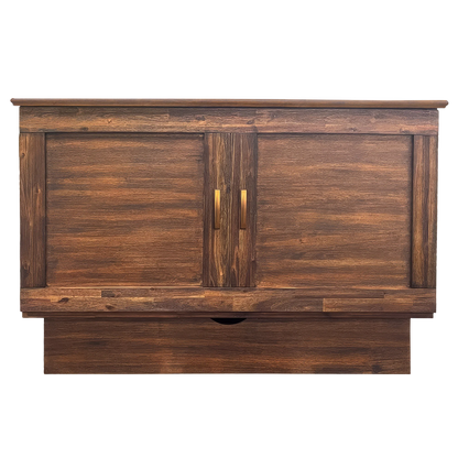 Tuscany Murphy Cabinet Bed in Brushed Acacia - Available in 2 Sizes