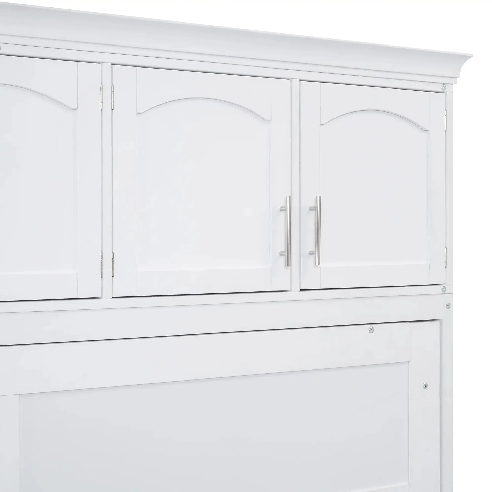 Aosom Murphy Wall Bed Queen Size Murphy Wall Bed with Storage - Available in 2 Colours