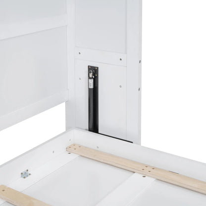 Aosom Murphy Wall Bed Queen Size Murphy Wall Bed with Storage - Available in 2 Colours