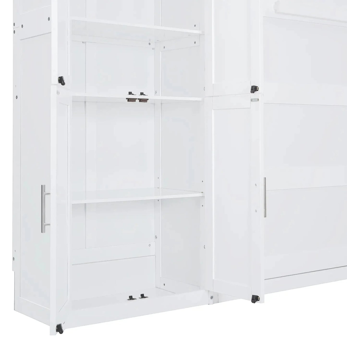 Aosom Murphy Wall Bed Queen Size Murphy Wall Bed with Storage - Available in 2 Colours
