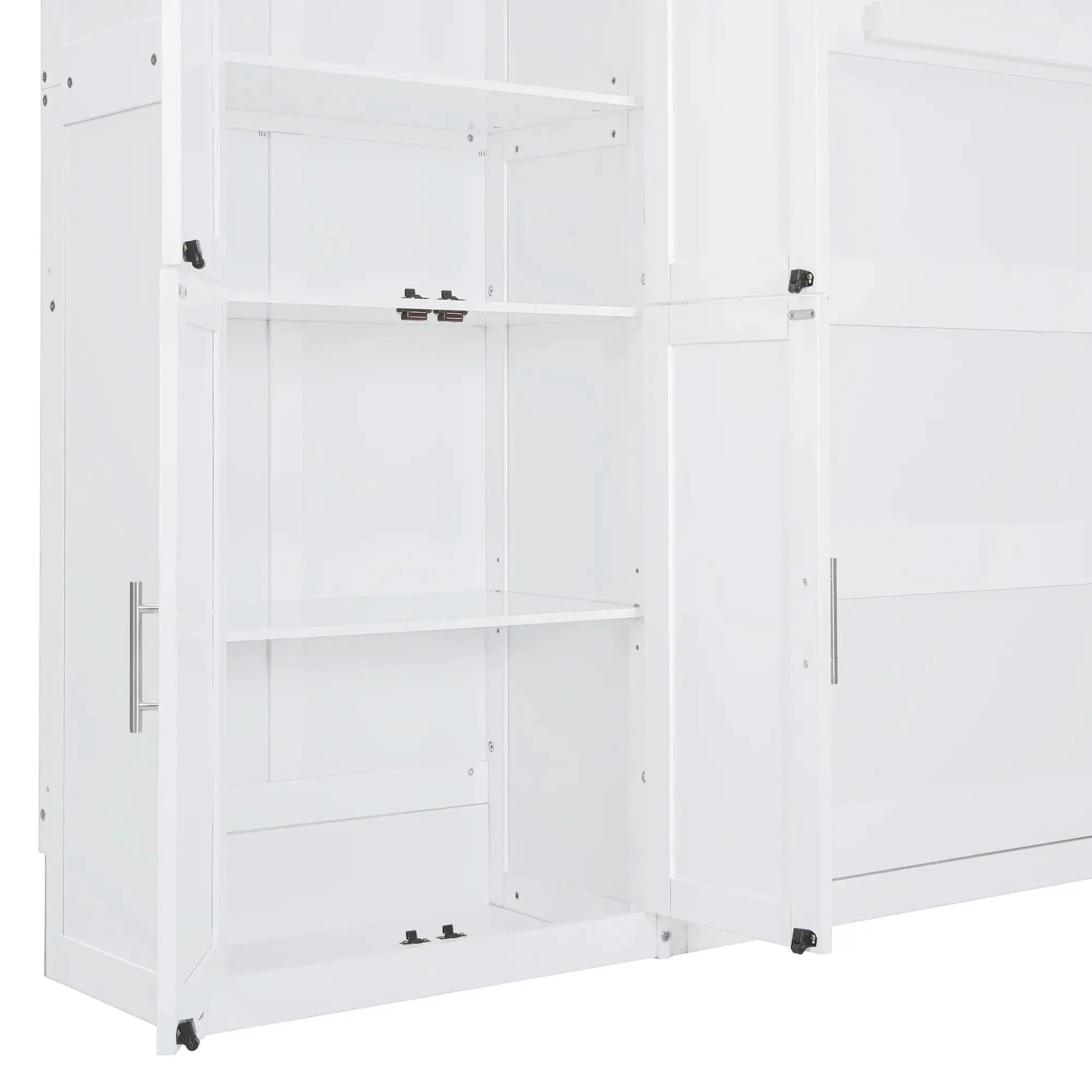 Aosom Murphy Wall Bed Queen Size Murphy Wall Bed with Storage - Available in 2 Colours