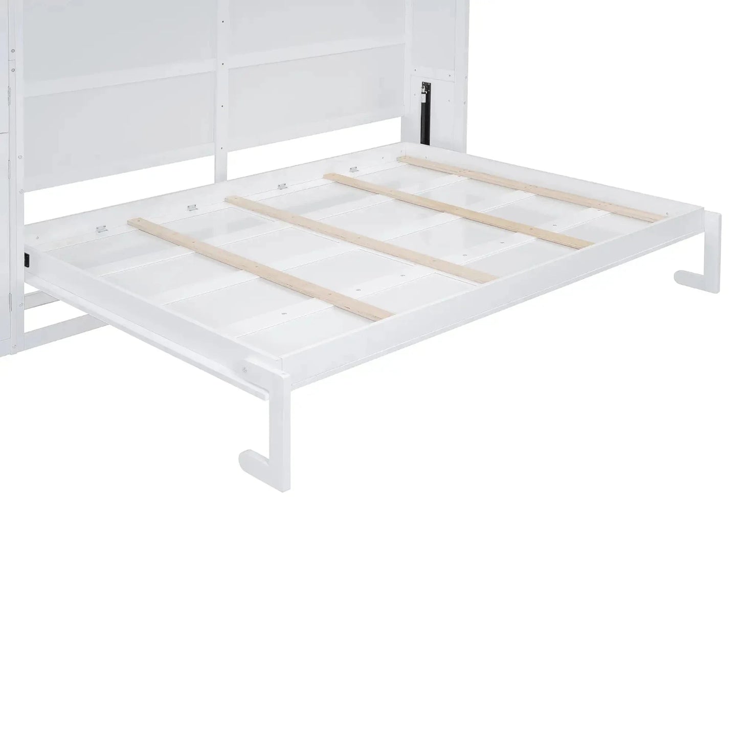 Aosom Murphy Wall Bed Queen Size Murphy Wall Bed with Storage - Available in 2 Colours