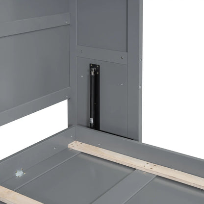 Aosom Murphy Wall Bed Queen Size Murphy Wall Bed with Storage - Available in 2 Colours