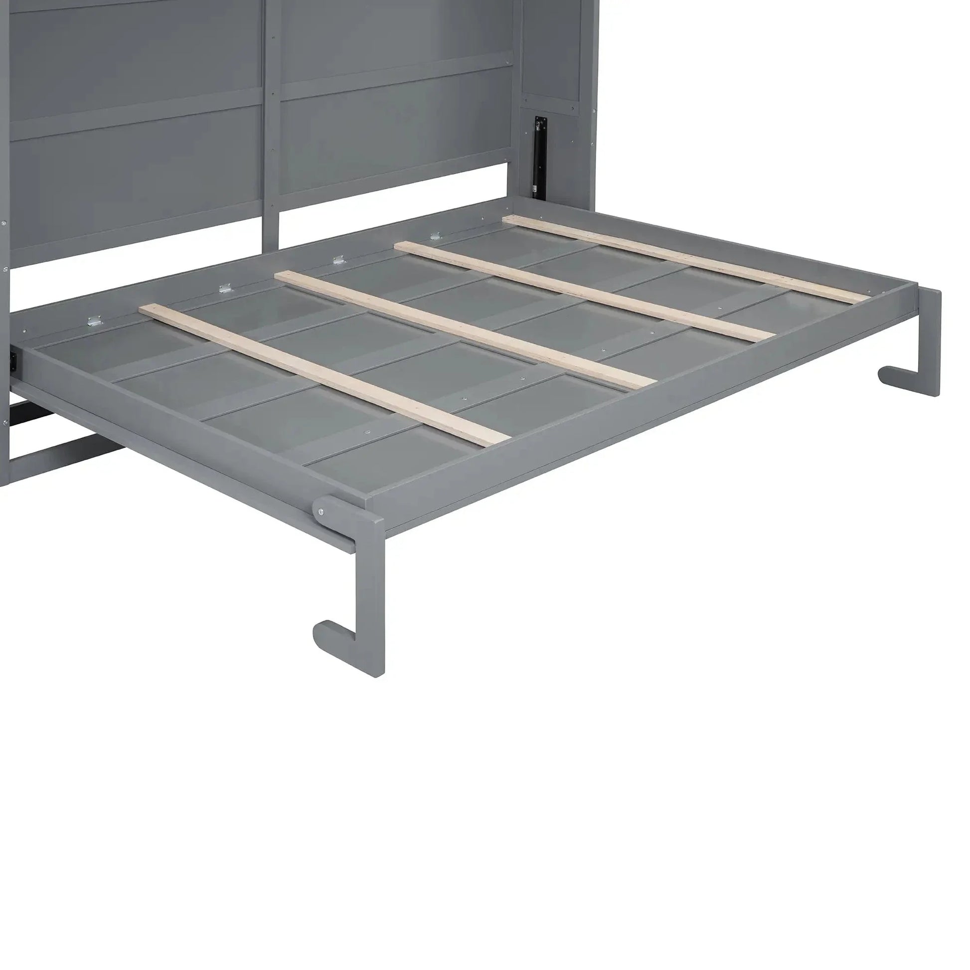 Aosom Murphy Wall Bed Queen Size Murphy Wall Bed with Storage - Available in 2 Colours