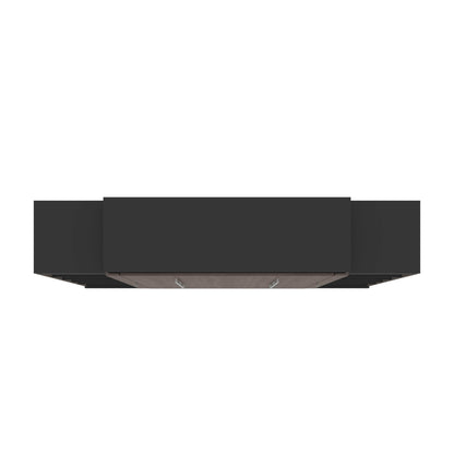 Modubox Murphy Wall Bed Orion 104"W Queen Murphy Wall Bed with 2 Narrow Shelving Units - Available in 2 Colours
