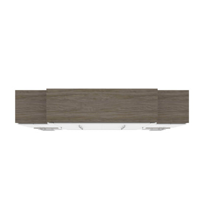 Modubox Murphy Wall Bed Orion 104"W Queen Murphy Wall Bed with 2 Storage Cabinets and Pull-Out Shelves - Available in 2 Colours