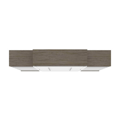 Modubox Murphy Wall Bed Orion 124"W Queen Murphy Wall Bed with 2 Shelving Units - Available in 2 Colours