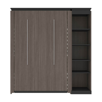 Modubox Murphy Wall Bed Orion Full Murphy Wall Bed with Narrow Shelving Unit - Available in 2 Colours
