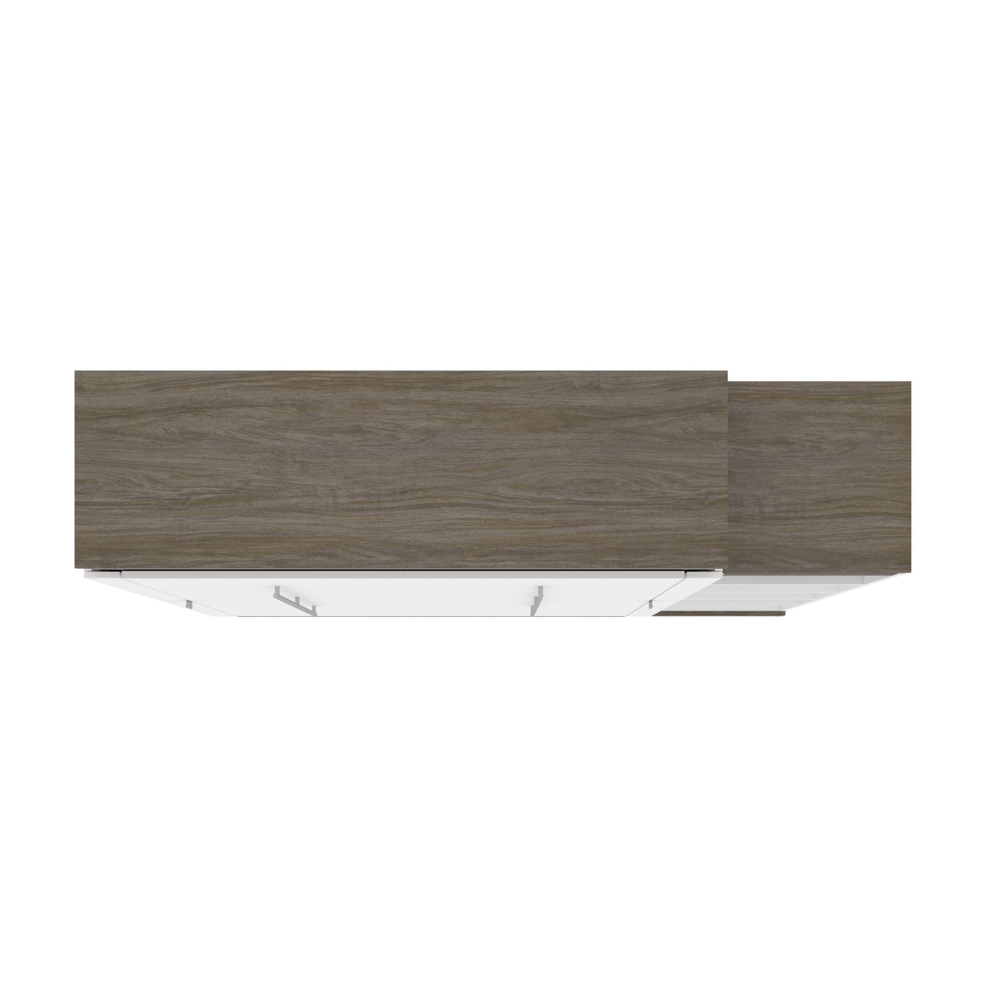Modubox Murphy Wall Bed Orion Queen Murphy Wall Bed with Narrow Shelving Unit - Available in 2 Colours
