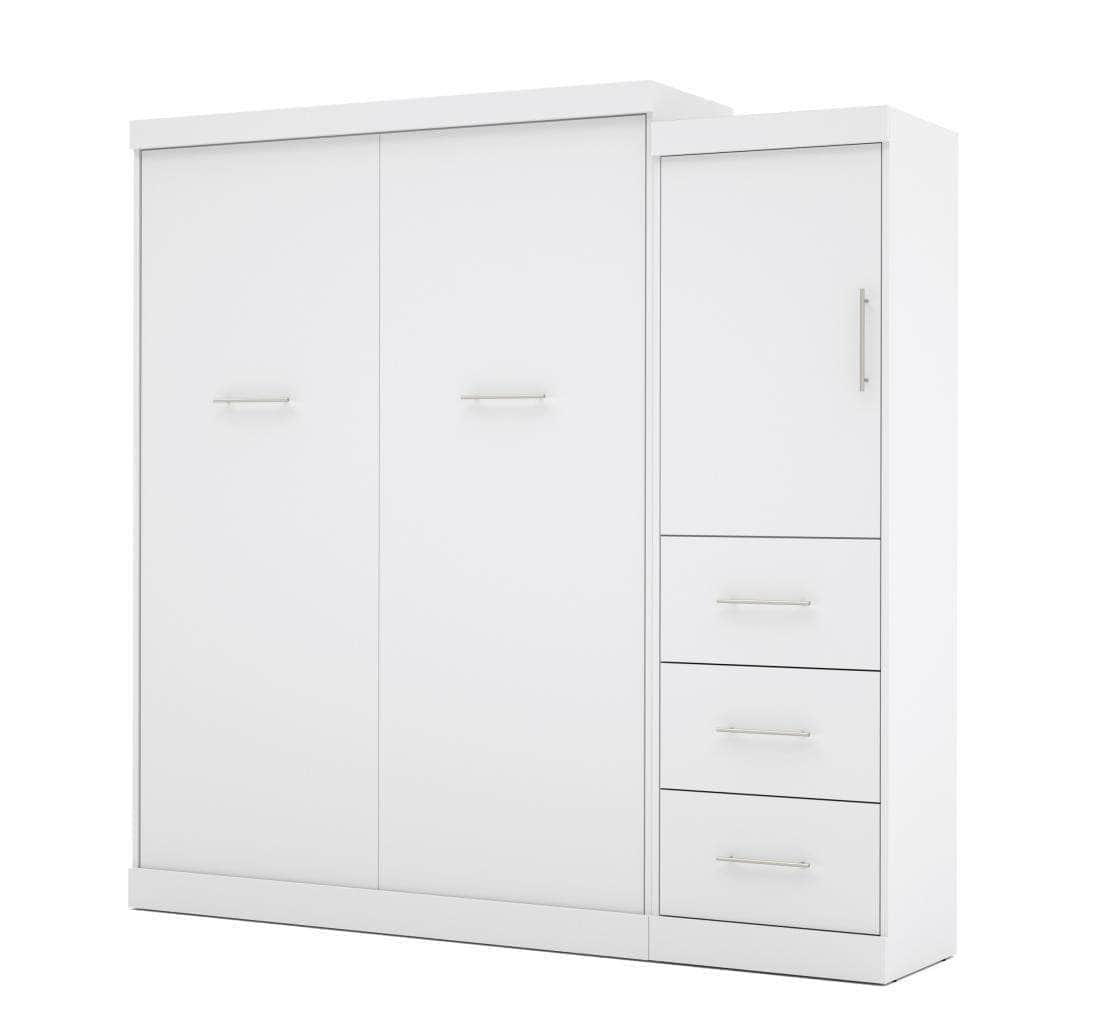 Modubox Nebula 90" Set including a Queen Wall Murphy Bed and One Storage Unit with Drawers, image 6