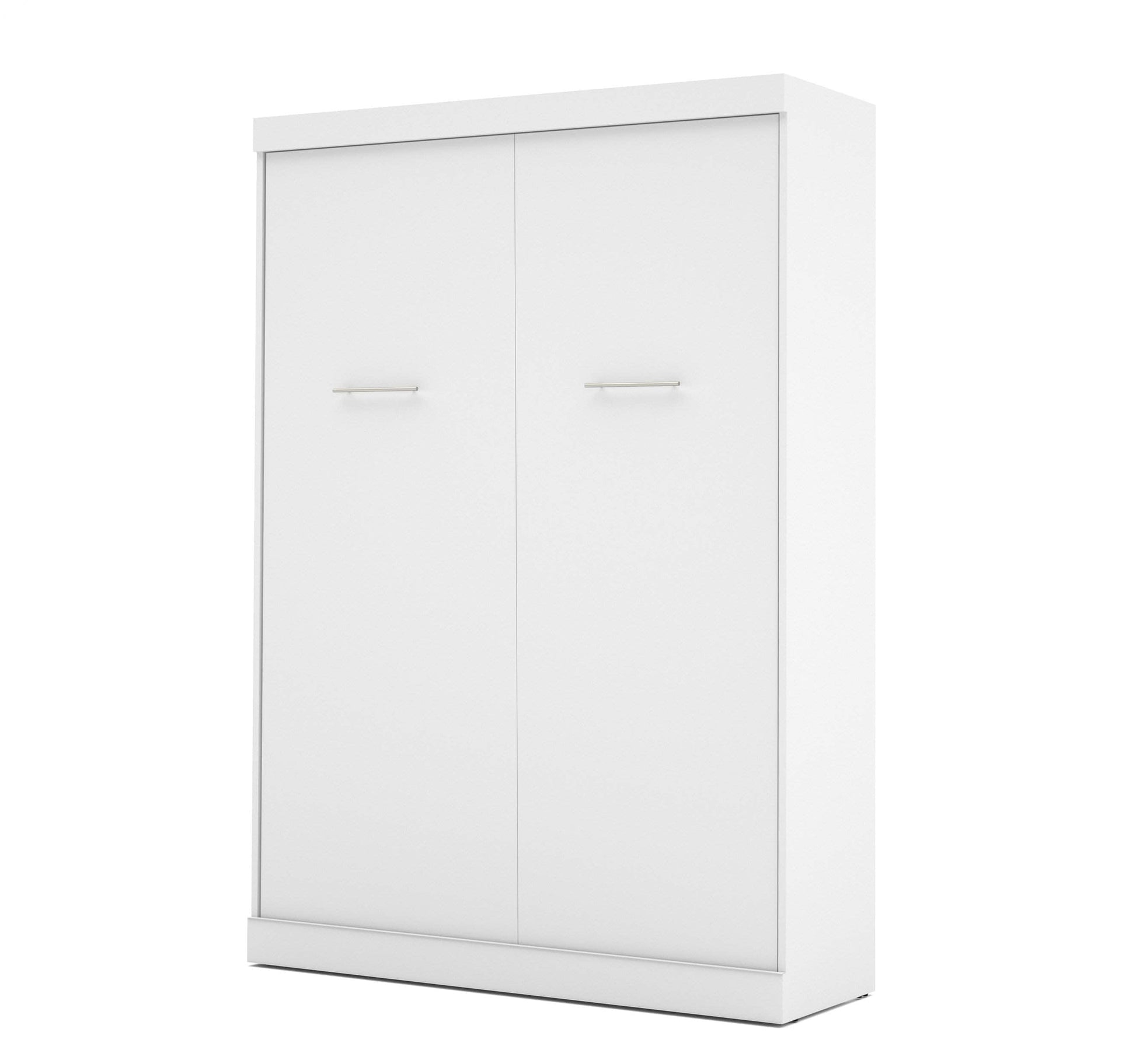 Modubox Murphy Wall Bed White Nebula Full Murphy Bed and a Sofa - White