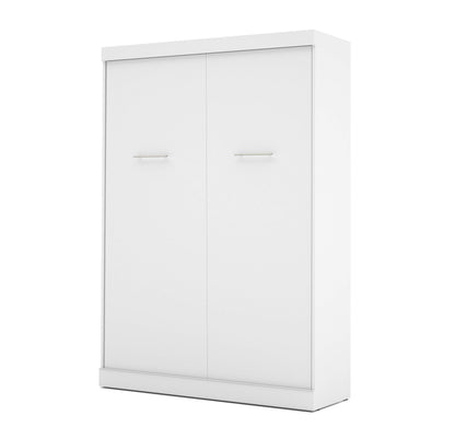 Modubox Murphy Wall Bed White Nebula Full Murphy Bed and a Sofa - White