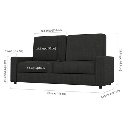 Modubox Murphy Wall Bed White with Grey Sofa Versatile Queen Murphy Wall Bed and Sofa Set