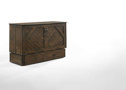 Night and Day Murphy Cabinet Bed Ranchero Murphy Cabinet Bed with Gel Memory Foam Mattress - Available in 2 Colours