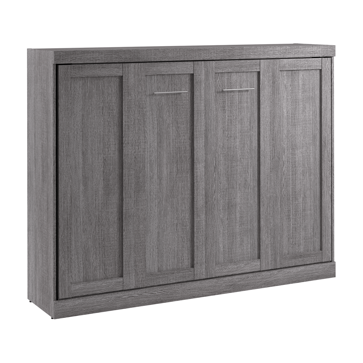 Pending - Modubox Bark Grey Pur 85"W Queen Horizontal Murphy Bed - Available in 2 Colours