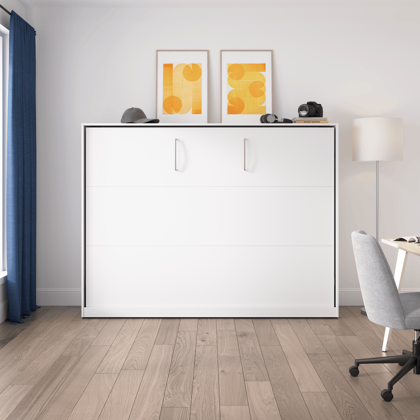 Pending - Modubox Claremont 85"W Queen Horizontal Murphy Bed - Available in 2 Colours