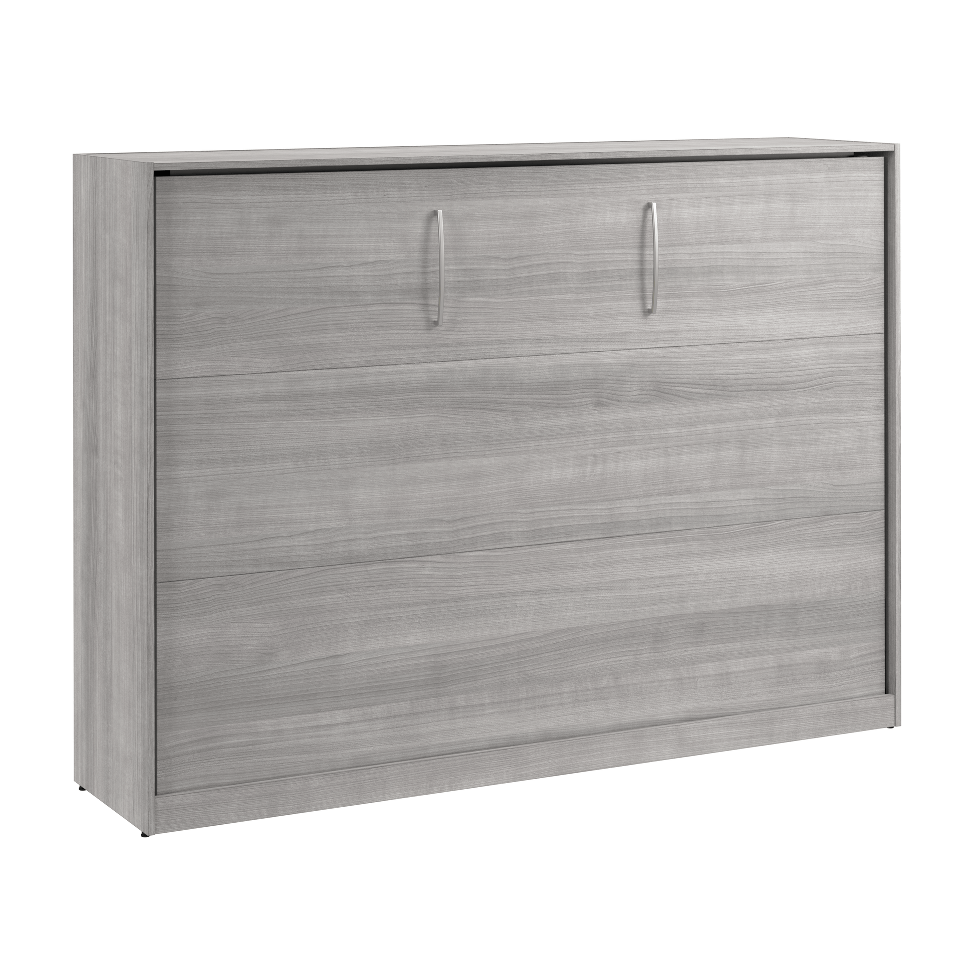Pending - Modubox Platinum Grey Claremont 80"W Full Horizontal Murphy Bed - Available in 2 Colours