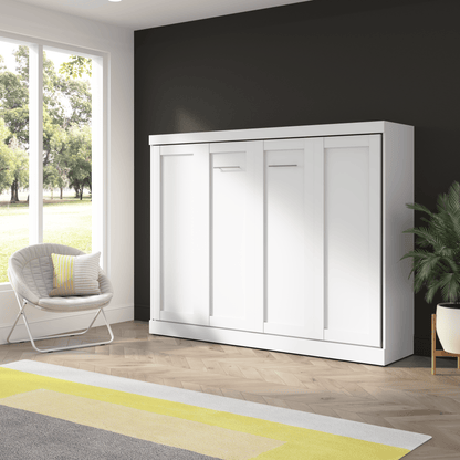 Pending - Modubox Pur 85"W Queen Horizontal Murphy Bed - Available in 2 Colours