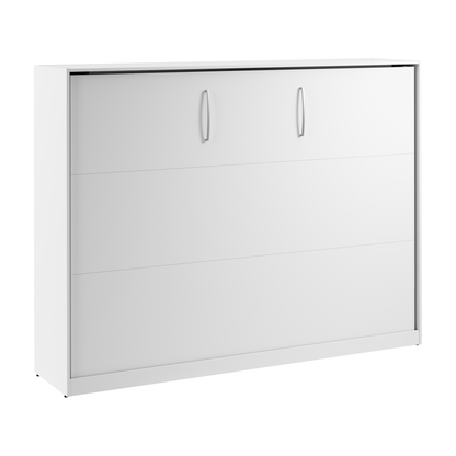 Pending - Modubox White Claremont 85"W Queen Horizontal Murphy Bed - Available in 2 Colours