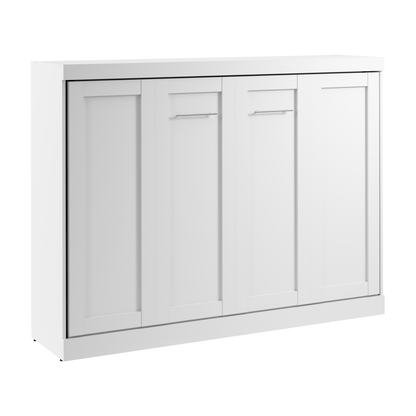 Pending - Modubox White Pur 80"W Full Horizontal Murphy Bed - Available in 2 Colours