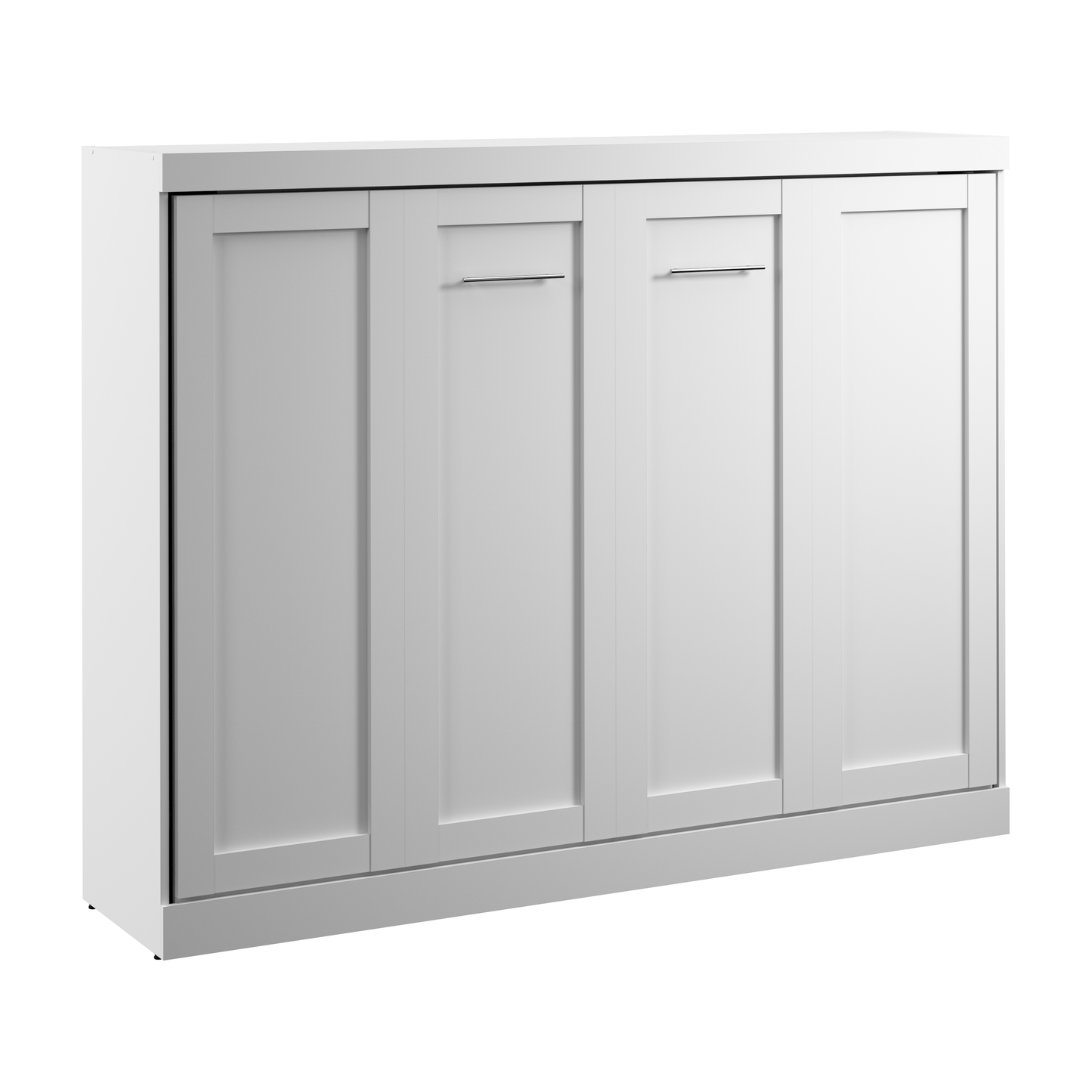 Pending - Modubox White Pur 85"W Queen Horizontal Murphy Bed - Available in 2 Colours