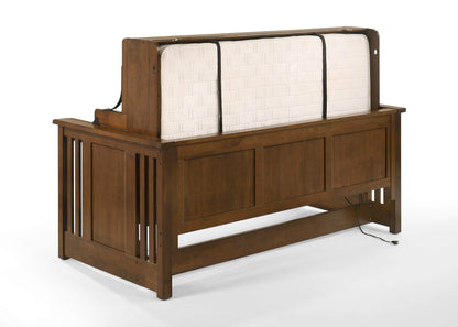 Pending - Night and Day Artisan Twin Horizontal Murphy Folding Desk Bed in Black Walnut