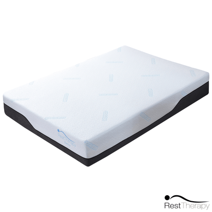 Rest Therapy Mattress 12 Inch Revive Ice Silk Cool Gel Memory Foam Mattress - Available in 4 Sizes