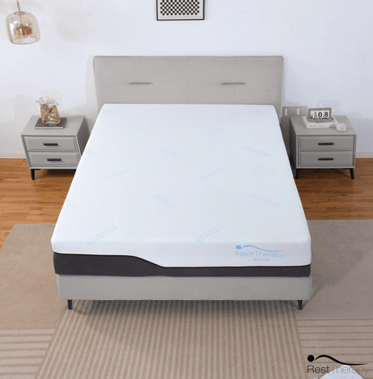 Rest Therapy Mattress 12 Inch Revive Ice Silk Cool Gel Memory Foam Mattress - Available in 4 Sizes