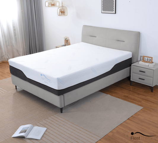 Rest Therapy Mattress 12 Inch Revive Ice Silk Cool Gel Memory Foam Mattress - Available in 4 Sizes