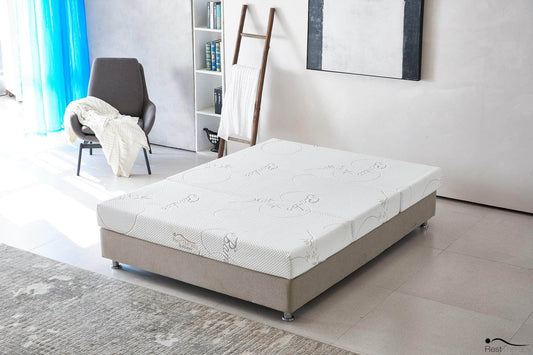 Rest Therapy 6 Inch Exhilarate Tri Fold Bamboo Cool Gel Memory Foam Mattress, image 1