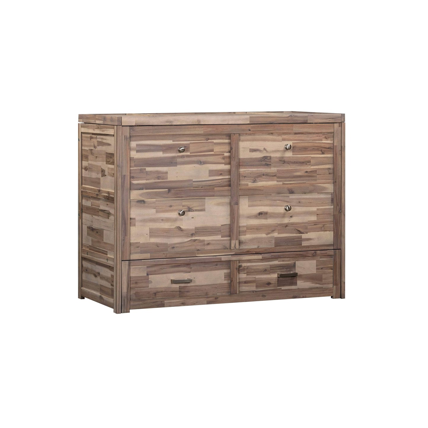 Stow Full Size Murphy Bed Cabinet with Gel Memory Foam Mattress - Available in 4 Colours
