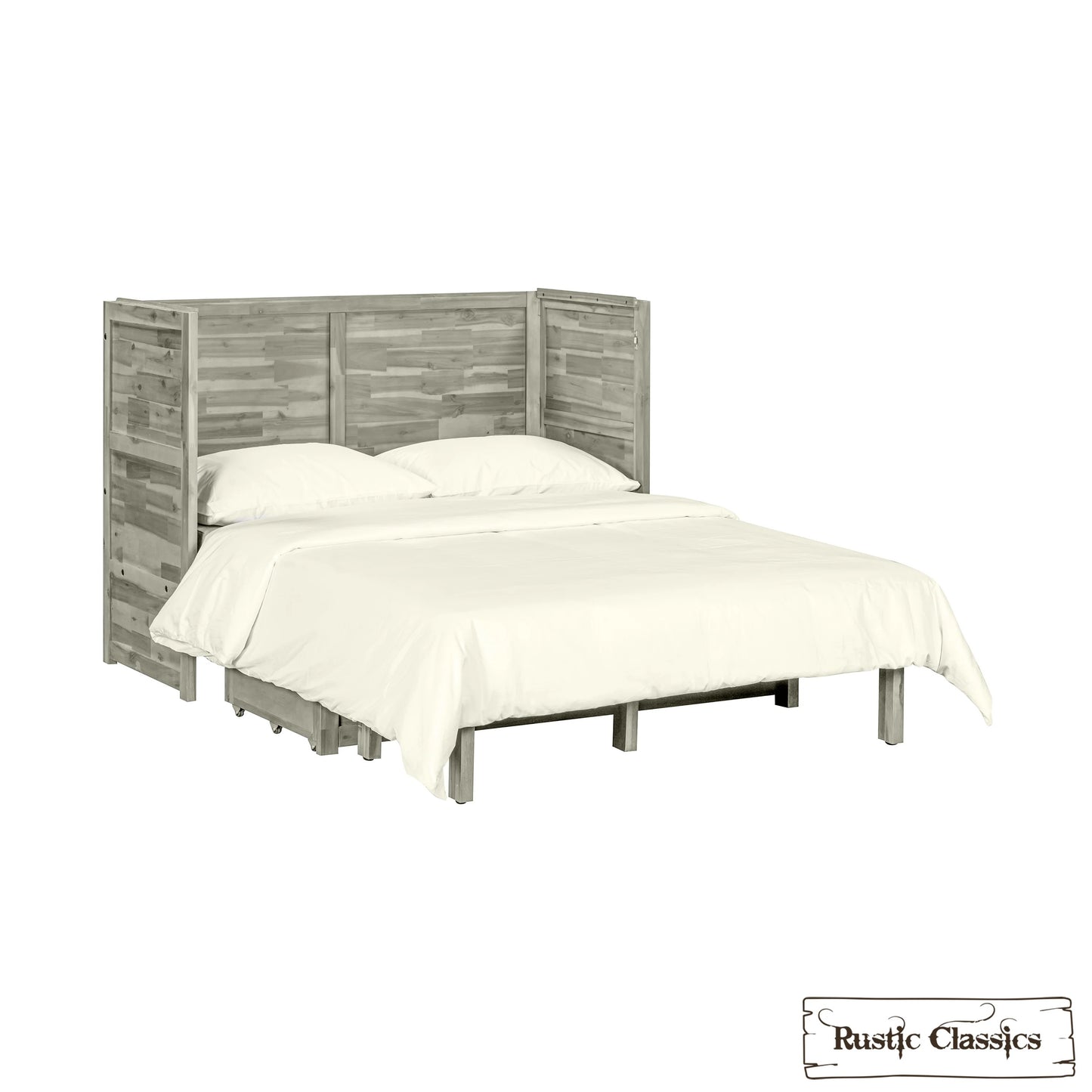 Stow Full Size Murphy Bed Cabinet Only - No Mattress - Available in 4 Colours