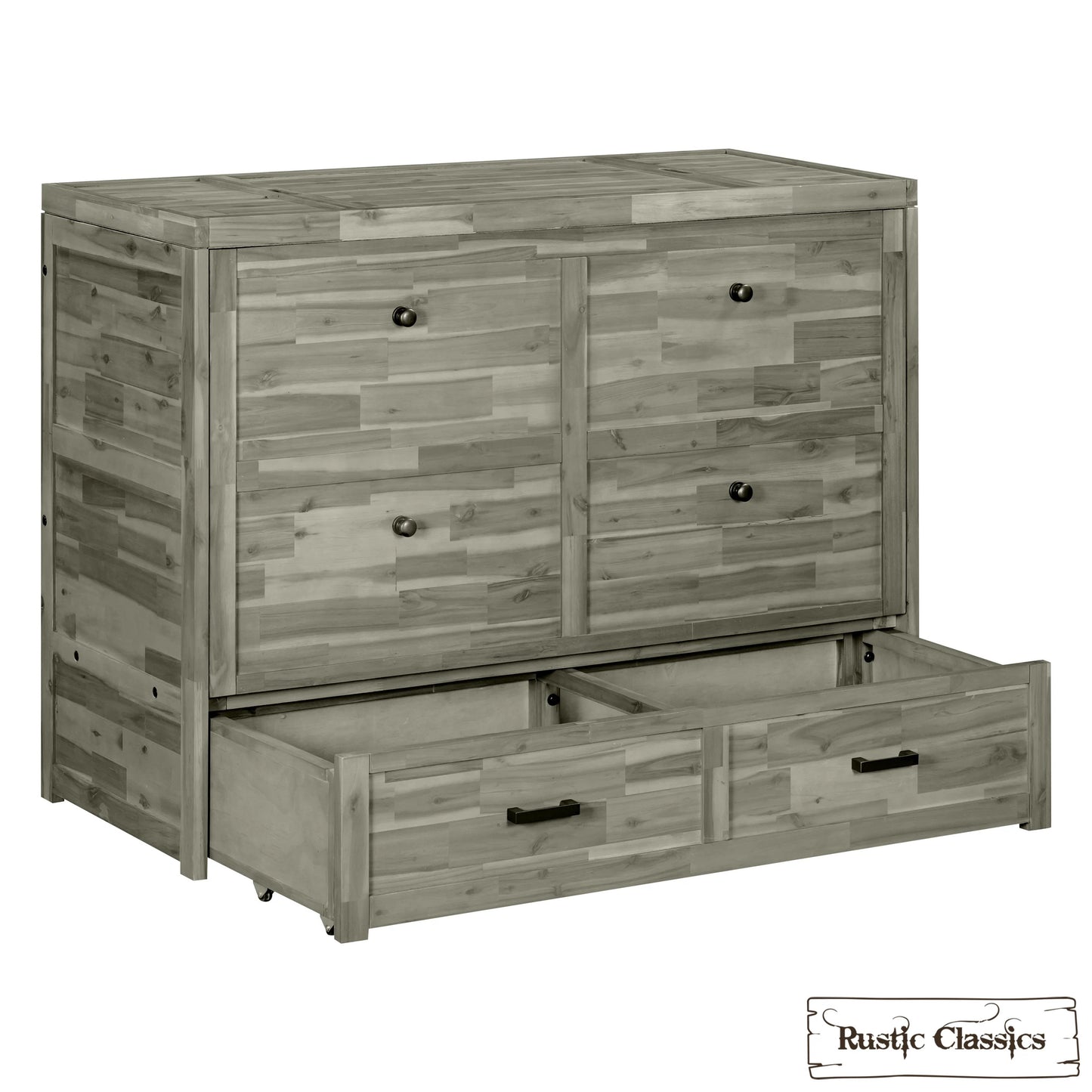 Stow Full Size Murphy Bed Cabinet Only - No Mattress - Available in 4 Colours