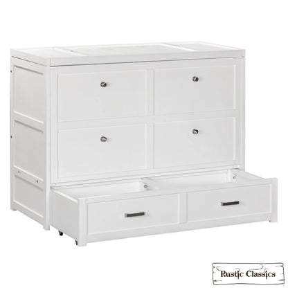 Stow Full Size Murphy Bed Cabinet Only - No Mattress - Available in 4 Colours