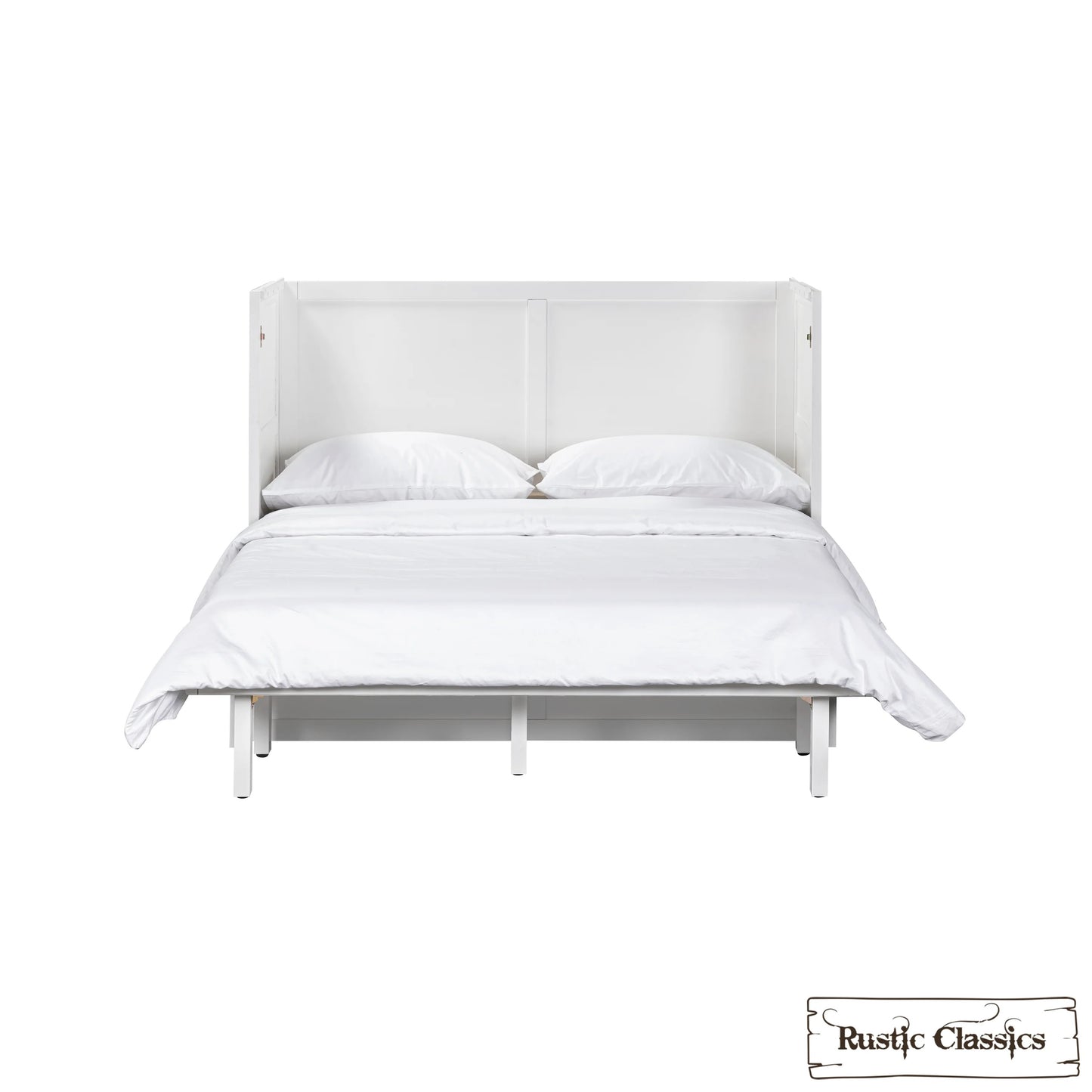 Stow Full Size Murphy Bed Cabinet with Gel Memory Foam Mattress - Available in 4 Colours