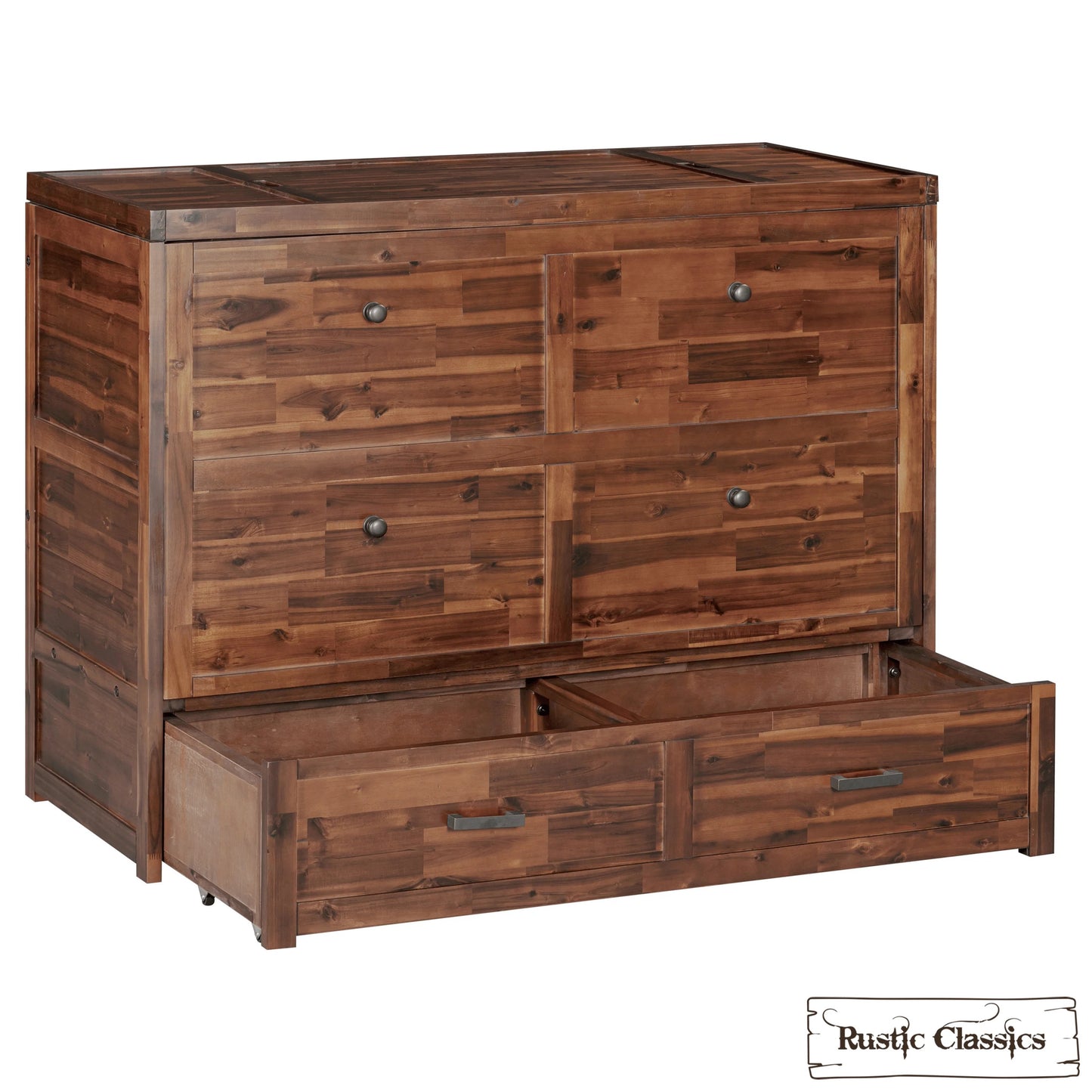 Stow Full Size Murphy Bed Cabinet Only - No Mattress - Available in 4 Colours